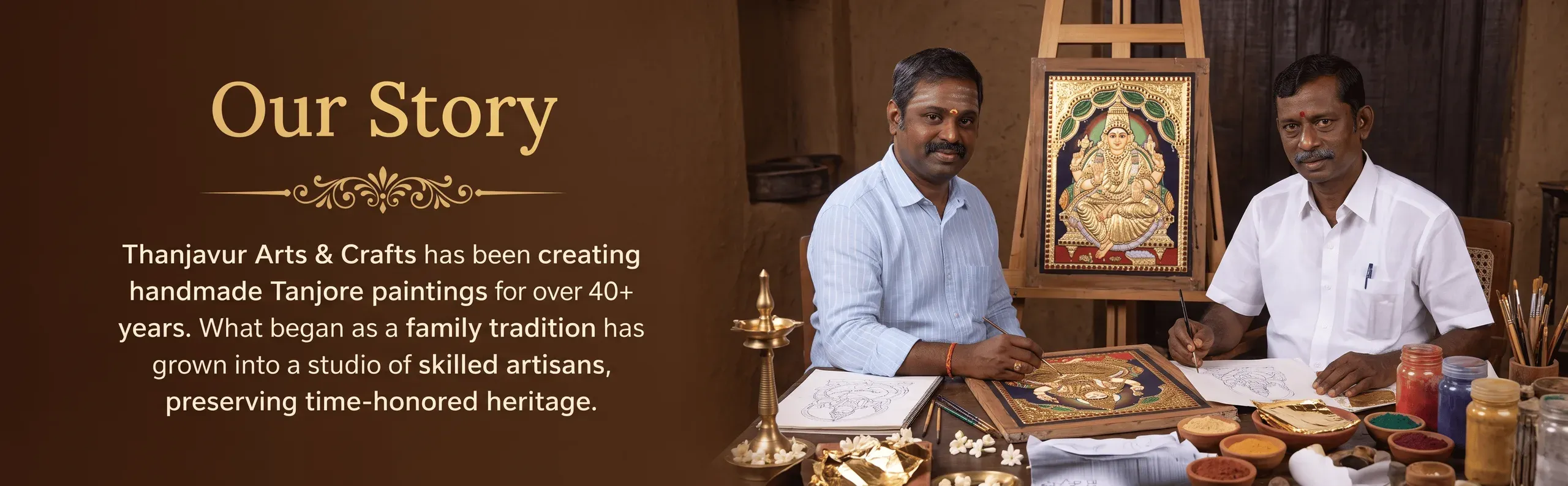 Thanjavur Arts & Crafts — our studio and heritage