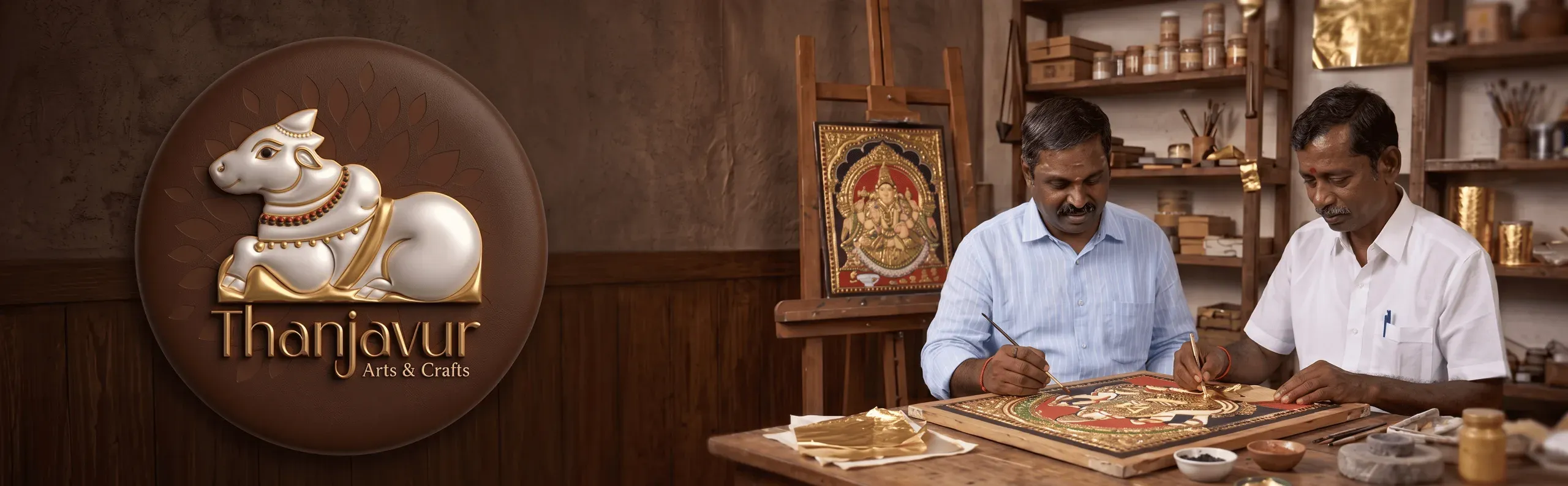 Handcrafted Thanjavur paintings by our award-winning artists