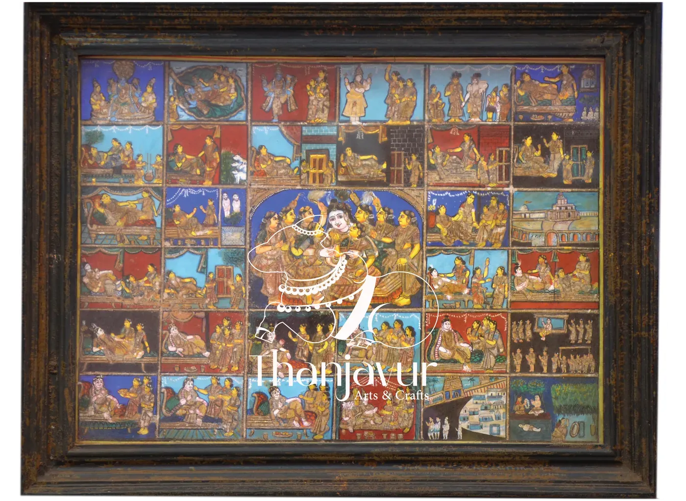 Andal Thiruppavai Story — handmade Thanjavur painting