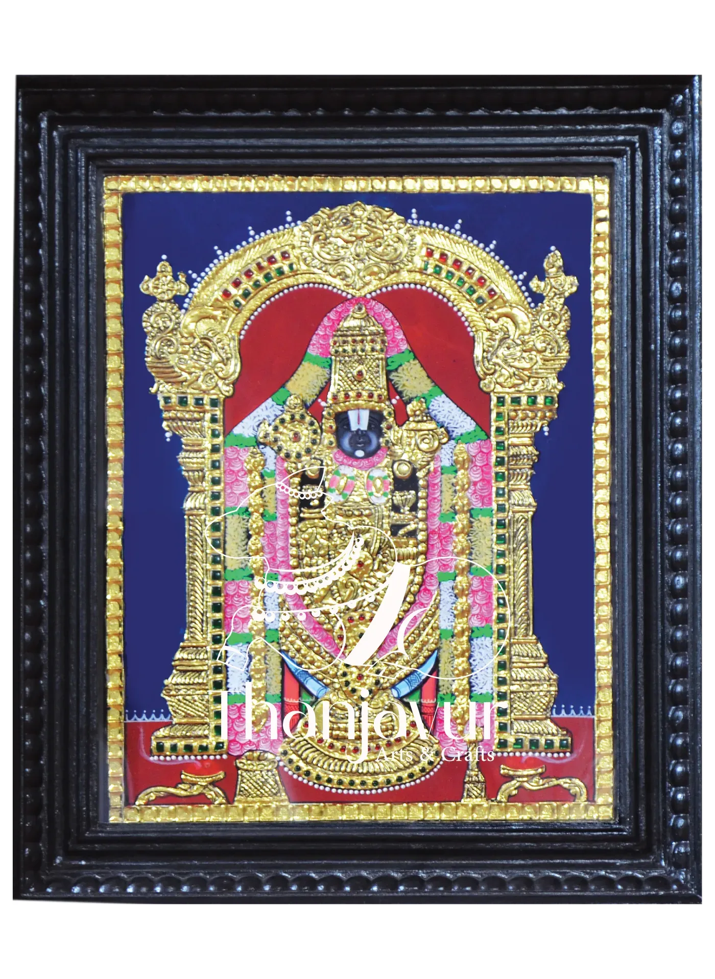 Balaji — handmade Thanjavur painting