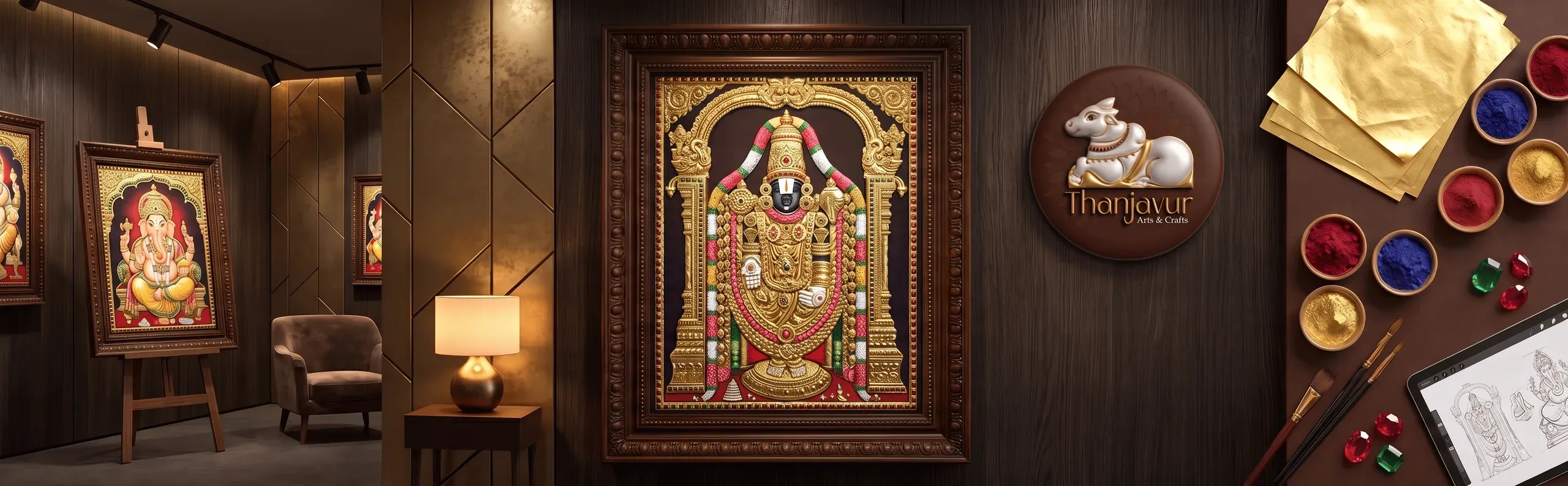 Handmade Thanjavur paintings gallery