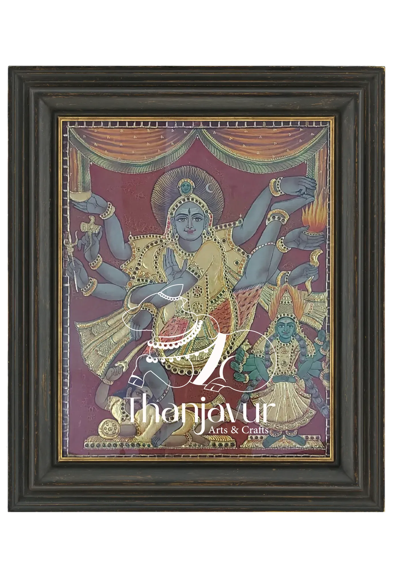 Chanda Thandava Moorthi — handmade Thanjavur painting