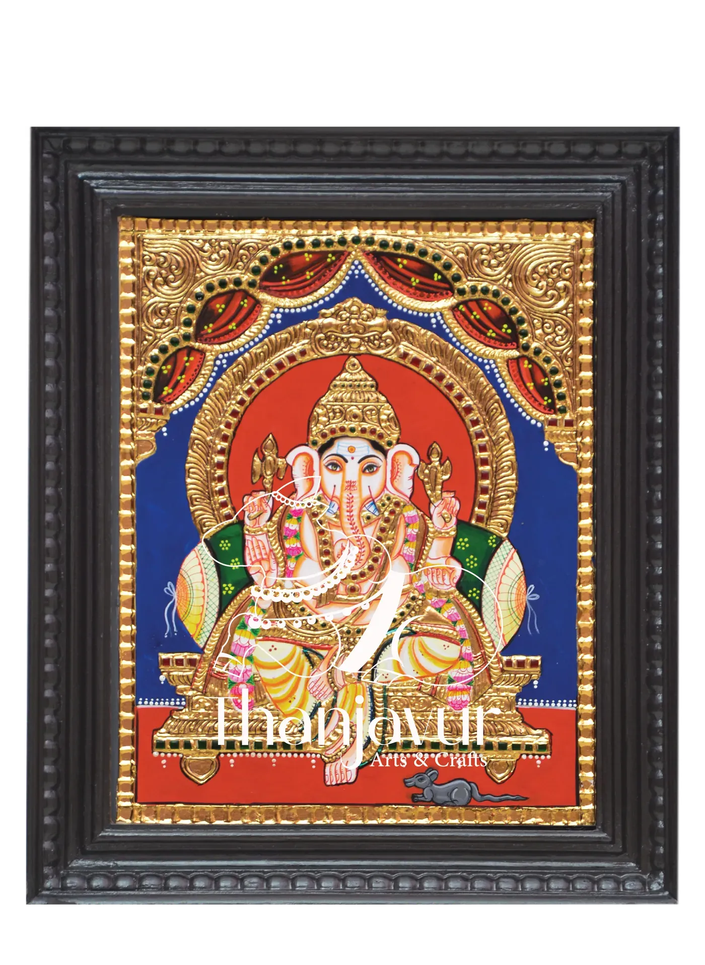 Ganapathy — handmade Thanjavur painting