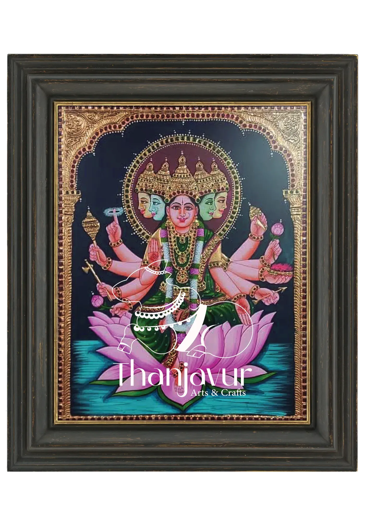 Gayathri Devi — handmade Thanjavur painting