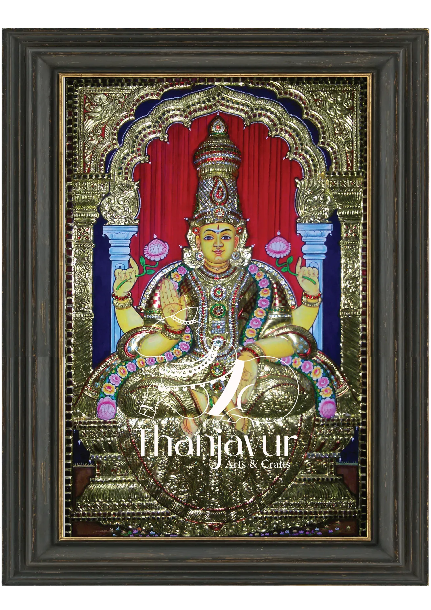 Ishwariya Lakshmi — handmade Thanjavur painting