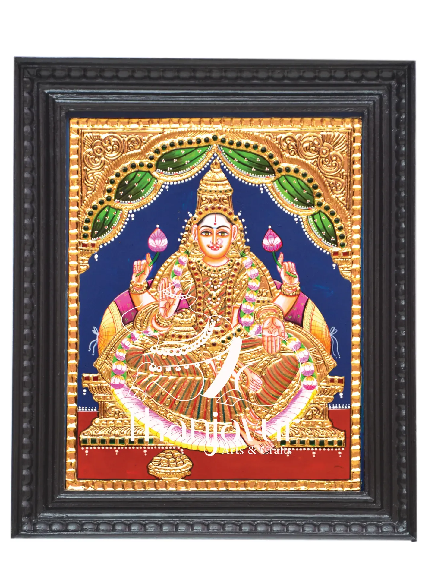 Ishwariya Lakshmi — handmade Thanjavur painting