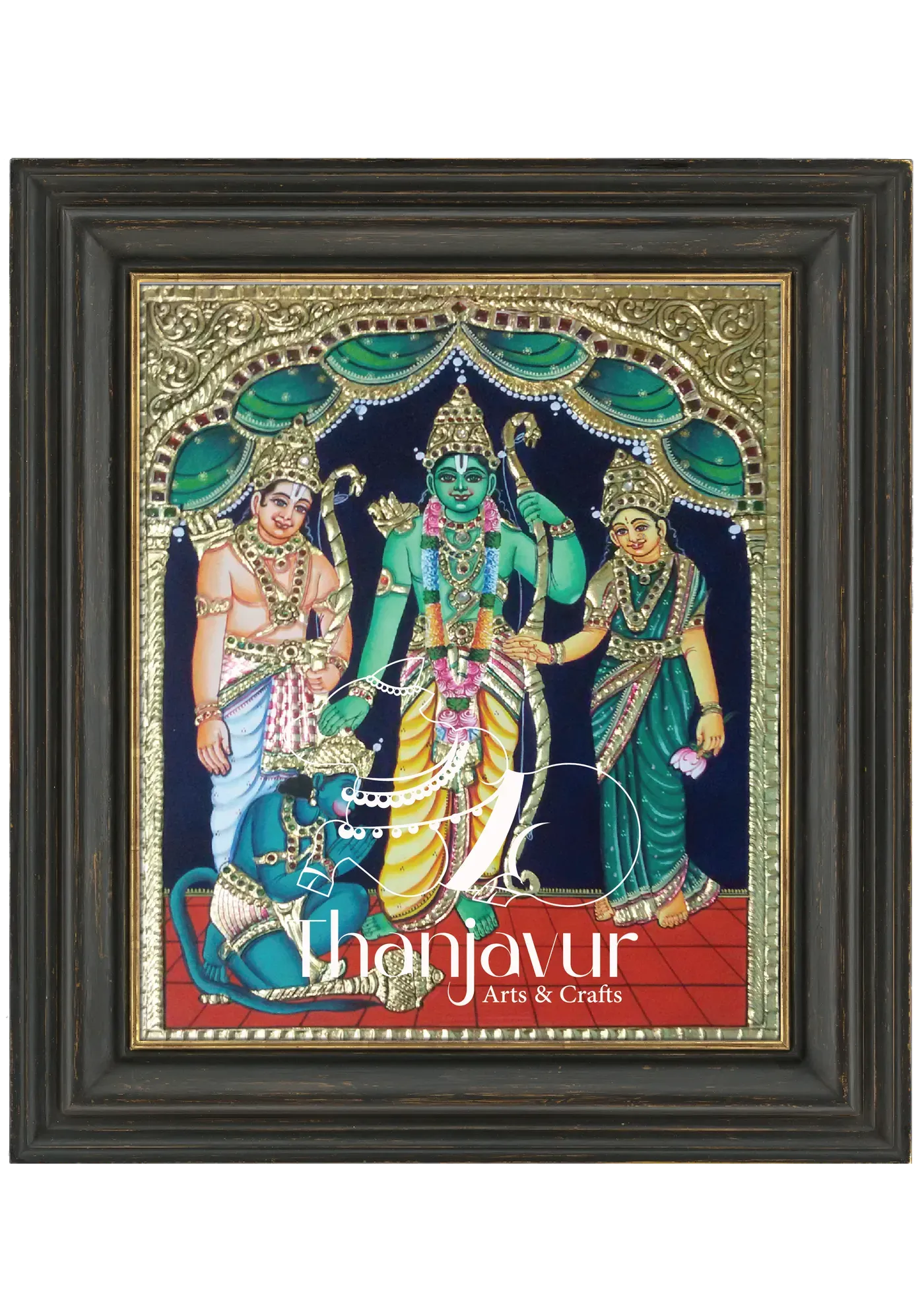 Kothandaramar — handmade Thanjavur painting