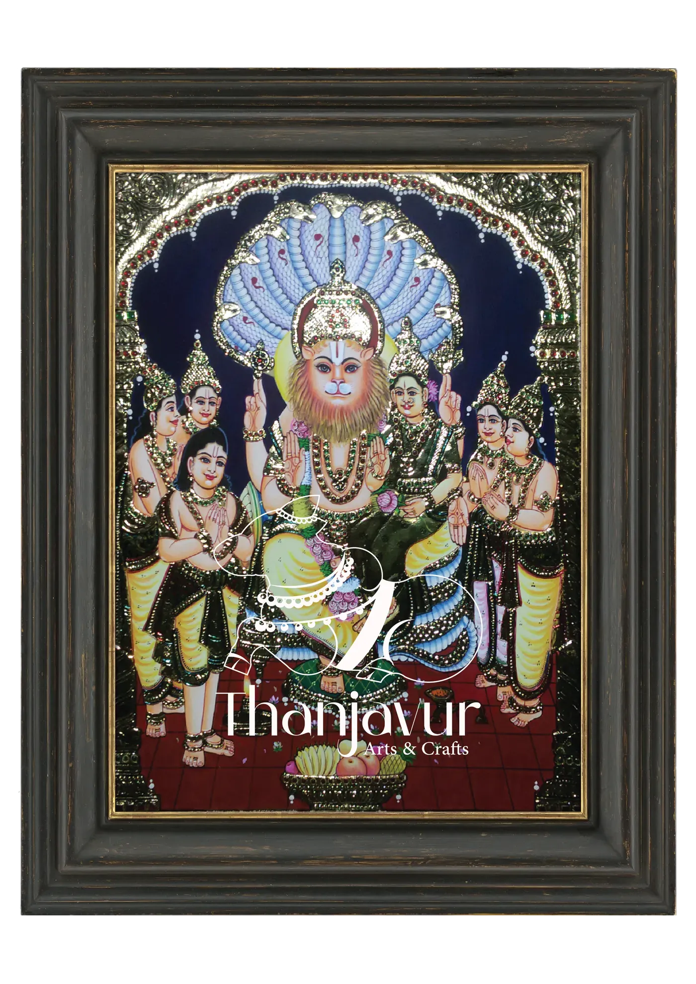 Lakshmi Narasimhar Swamy — handmade Thanjavur painting