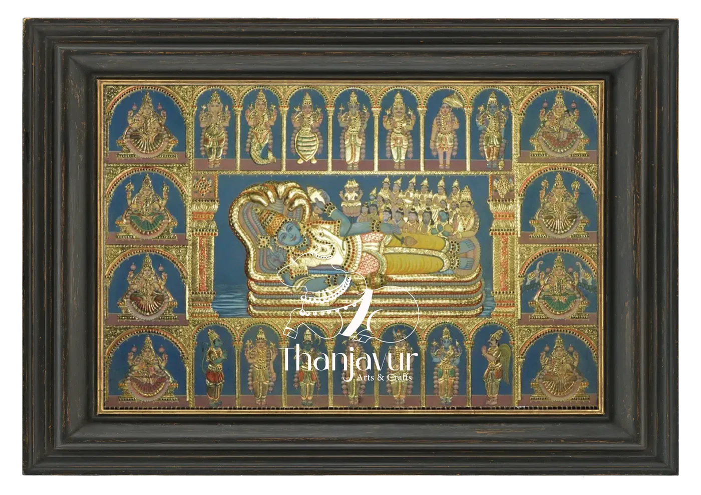 Maha Vishnu with 10 Avatars and Ashta Lakshmi view 2