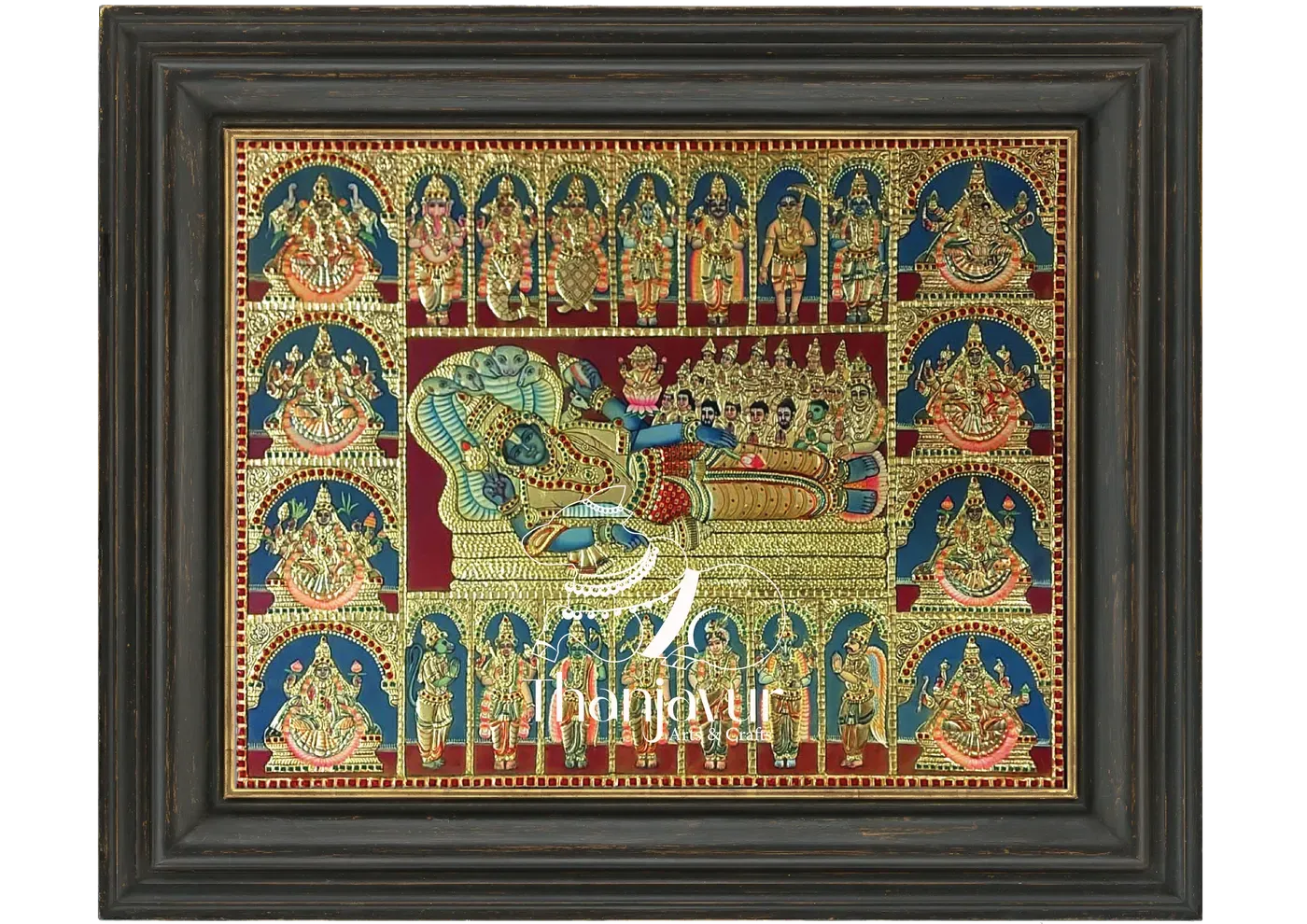 Maha Vishnu with 10 Avatars and Ashta Lakshmi view 3