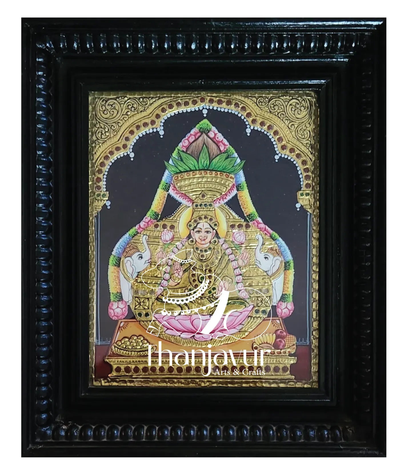 VaraLakshmi — handmade Thanjavur painting