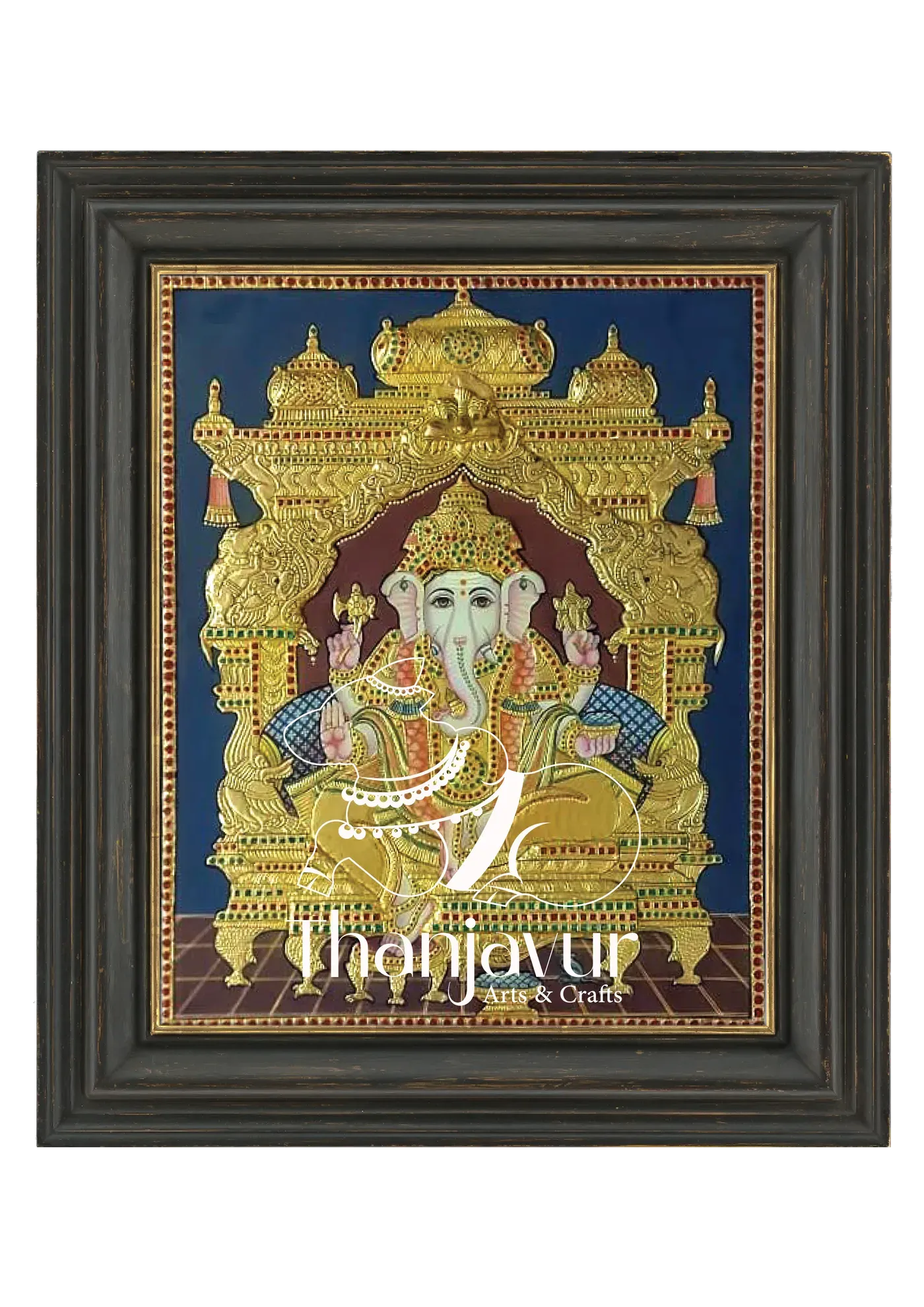 Vinayagar — handmade Thanjavur painting