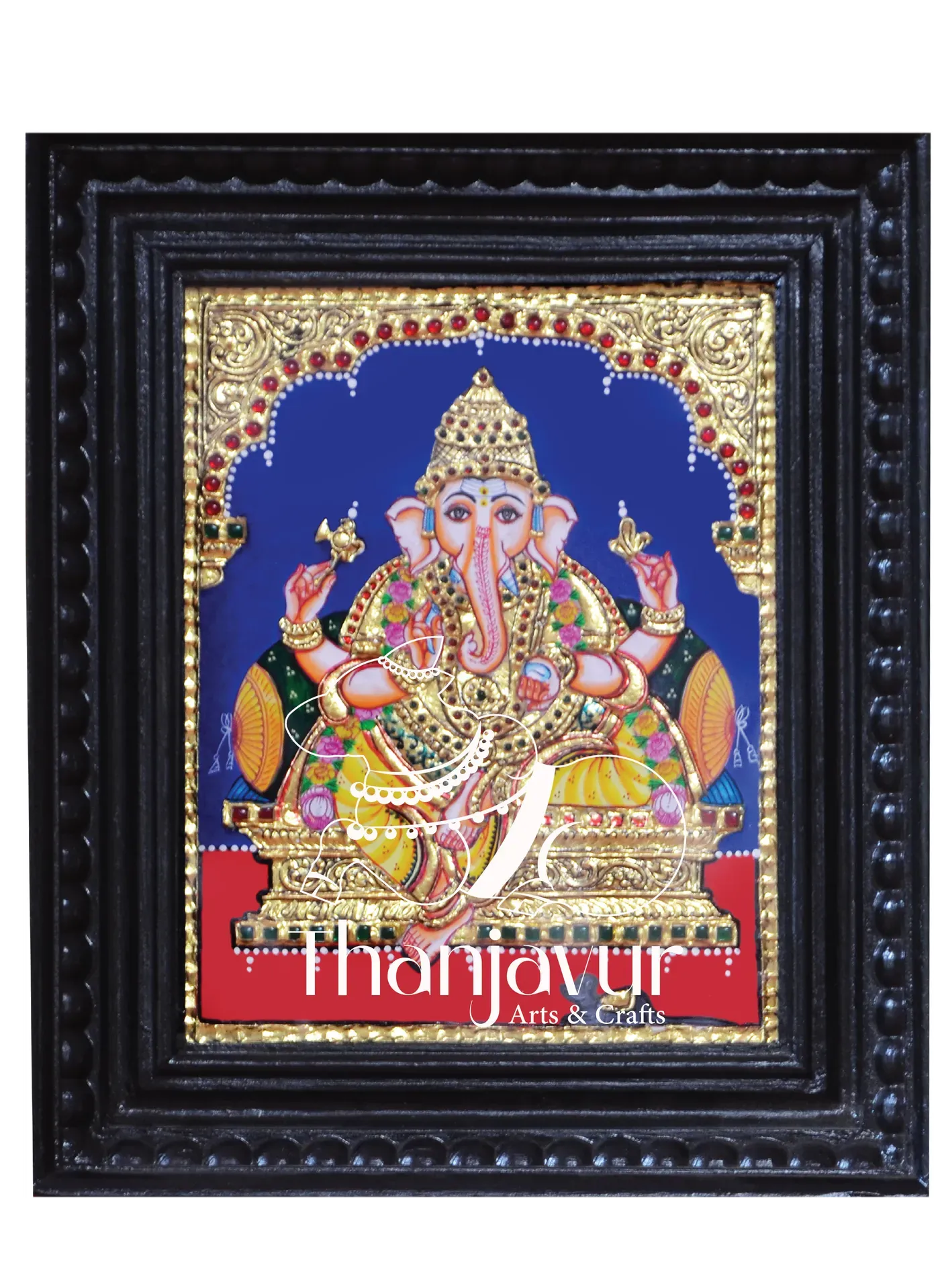 Vinayagar — handmade Thanjavur painting